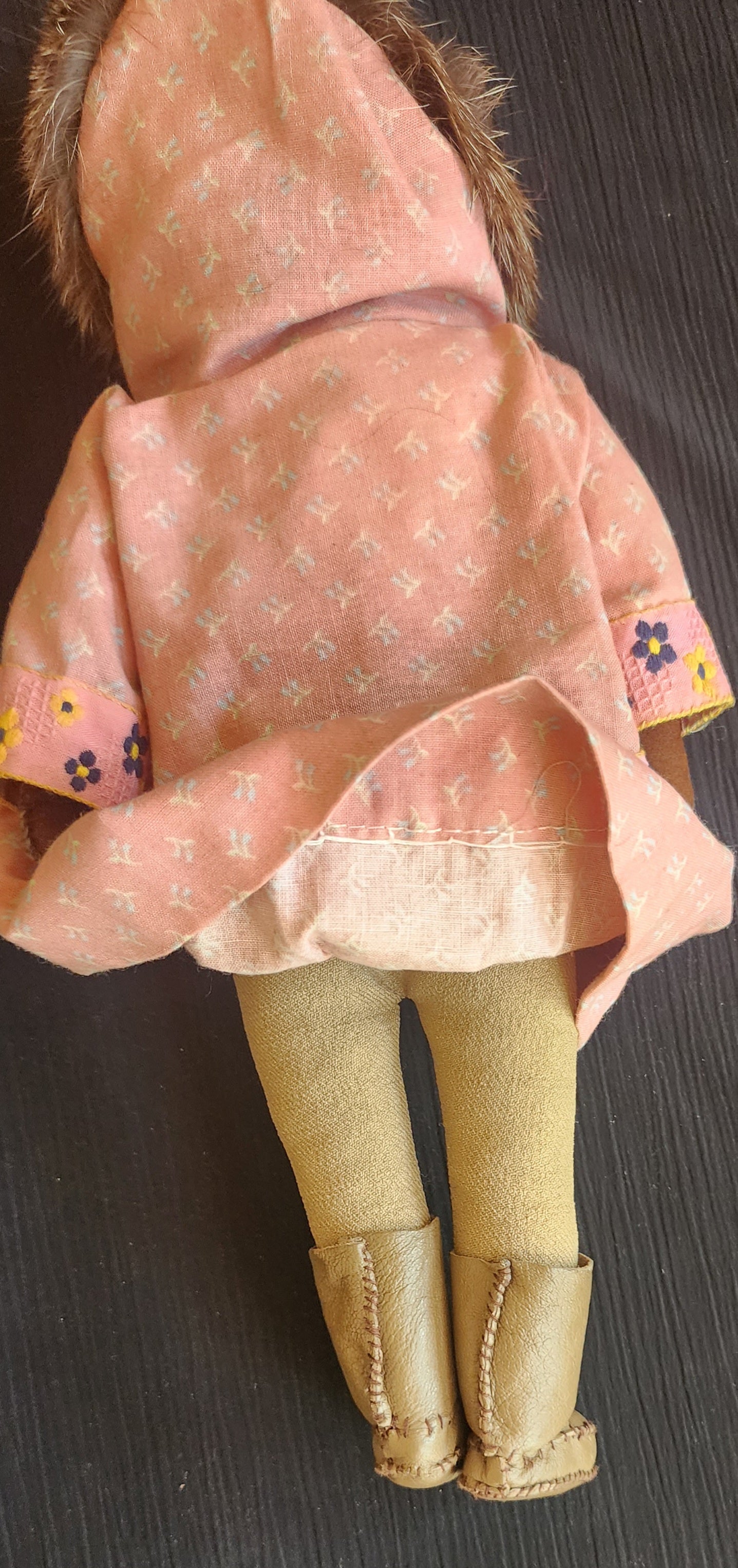 Vintage Alaska Native Mother and Child in Kuspuk Doll