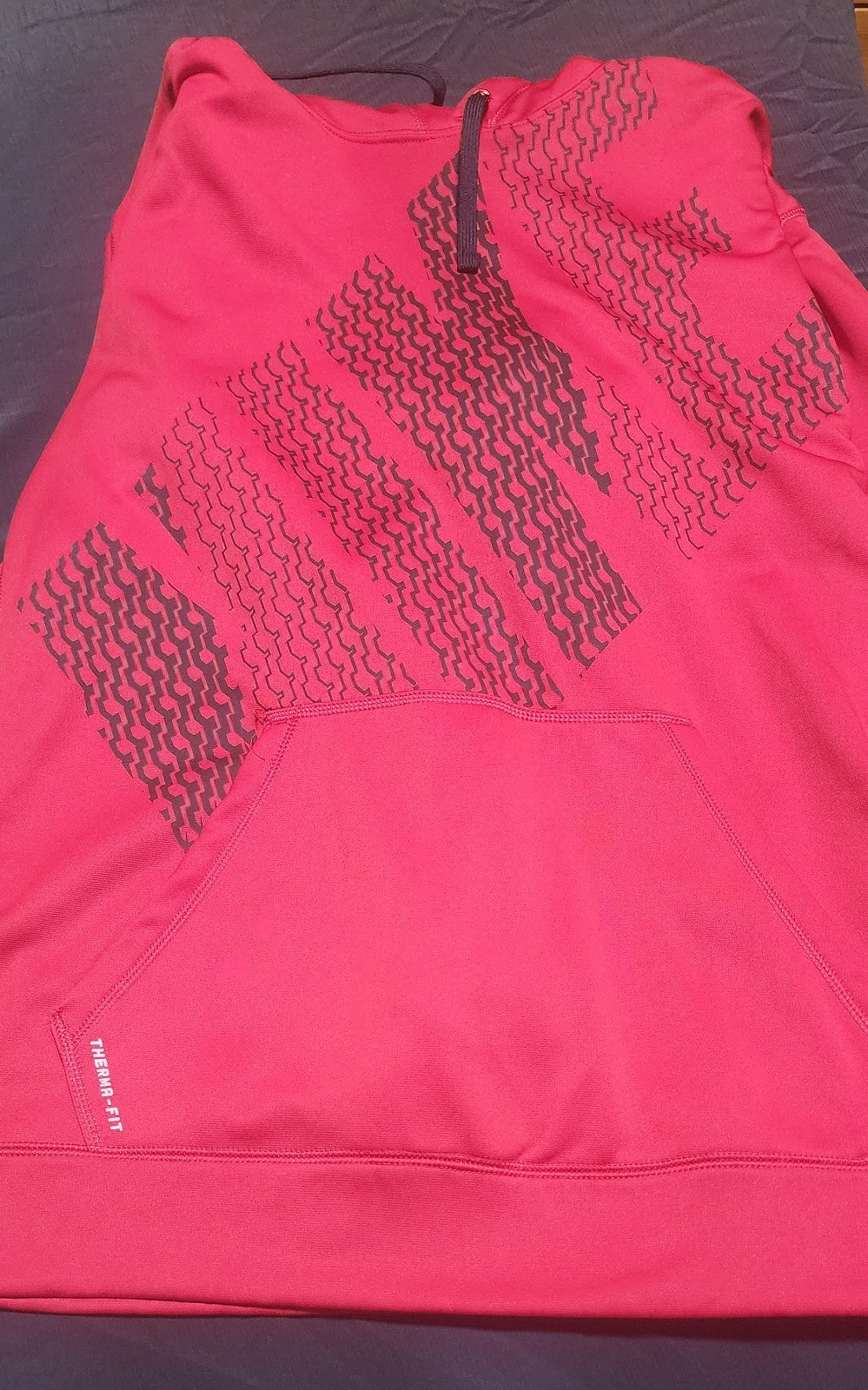 Nike Therma Fit Mens Hoodie Sweatshirt XL Red