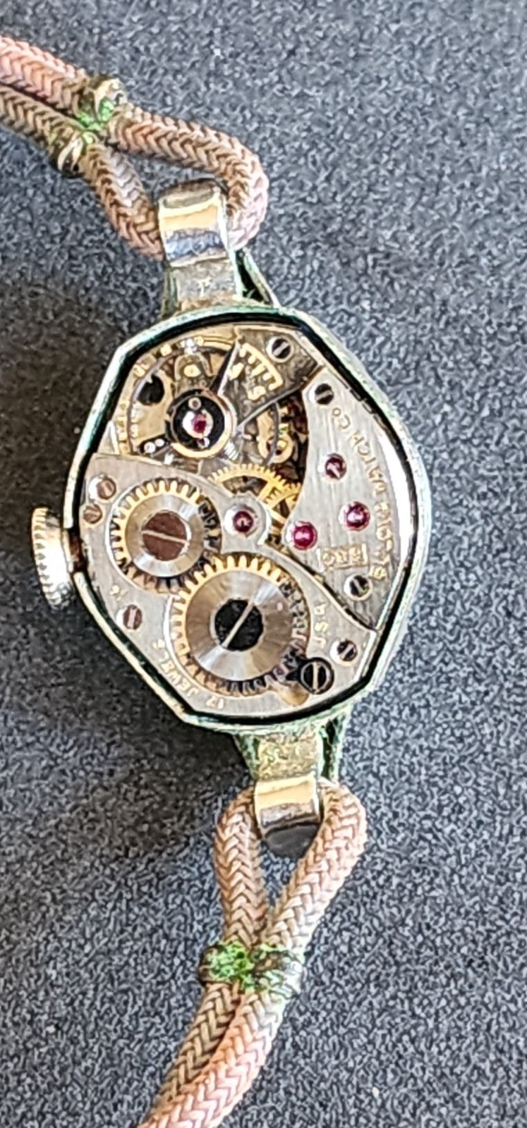 Vintage 1954 Bulova 6BC 17J Ladies Watch 10K RGP Diamond Accents FOR REPAIR L4