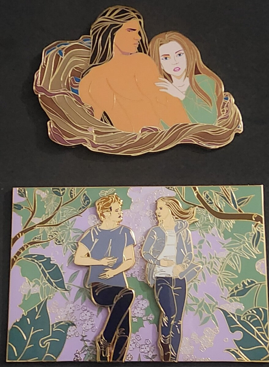Lot of (2) Twilight Saga Limited Edition Enamel Pins.