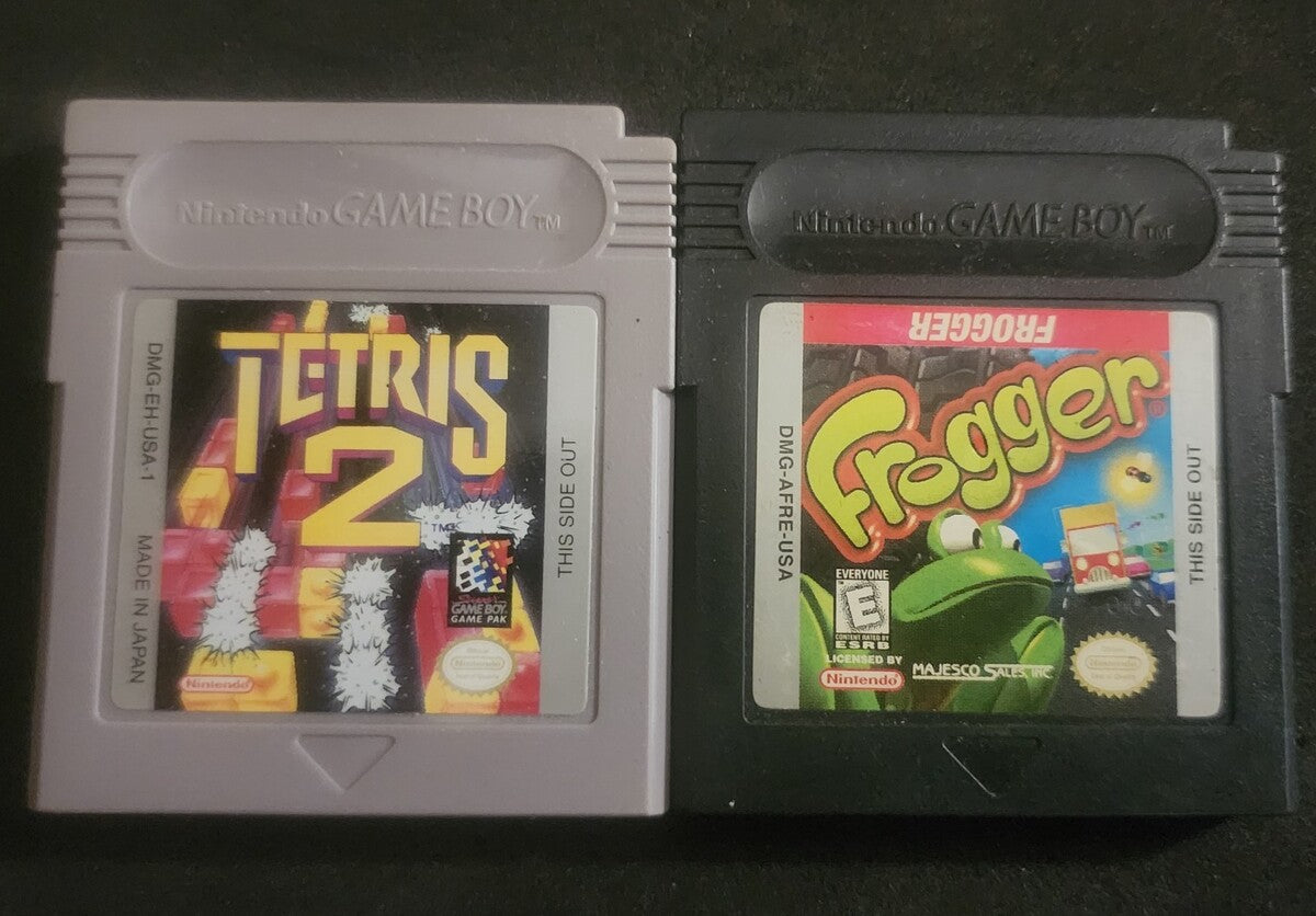 Lot of (2) Nintendo Game Boy Games - Tetris 2 & Frogger Tested