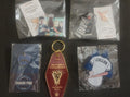 Mix Lot of (5) Twilight Saga inspired Keychains + Pins