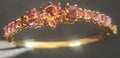Vintage Gold Tone Garnet Bracelet