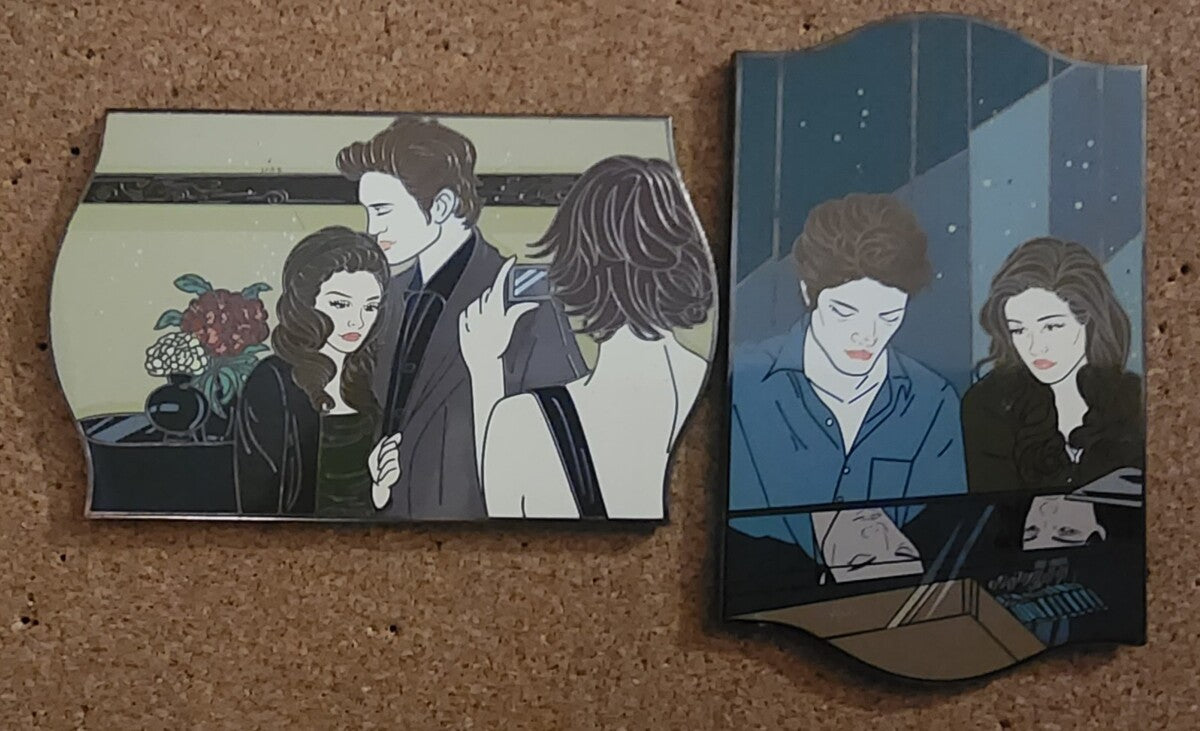 Lot of (2) Twilight Bella & Edward Limited Edition Fantasy Pins by Pin Spirited