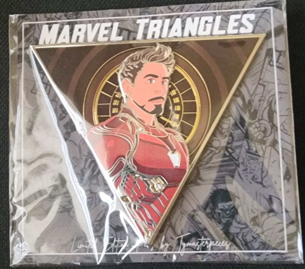 NEW Iron Man Tony Stark Limited Edition Marvel Triangles by Tymasterpieces Pin