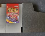 Nintendo NES Double Dragon Game Cartridge + Dust Cover Tested