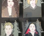 Lot of (4) Twilight Saga Limited Edition Enamel Portait Pins by XANADU PINS