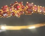 Vintage Gold Tone Garnet Bracelet