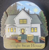 TWILIGHT SAGA SWAN HOUSE ENAMEL FANDOM FANTASY 3 PIECE PIN RARE