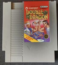 Nintendo NES Double Dragon Game Cartridge + Dust Cover Tested