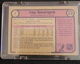 1982-83 O-Pee-Chee #7 SIGNED Ray Bourque Boston Bruins