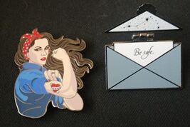 Lot of (2) Twilight Bella Strong LE 50 and Edward Hinged Envelope Fantasy Pins