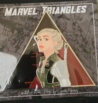 Lot of (2) Limited Edition Marvel Triangles Black Widow Fantasy Pins by Tymaster