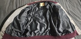 VINTAGE DeLong Varsity Style Jacket sz.43 Wool Leather Alaska Huppies Roadhouse
