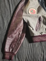 VINTAGE DeLong Varsity Style Jacket sz.43 Wool Leather Alaska Huppies Roadhouse