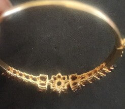 Vintage Gold Tone Garnet Bracelet