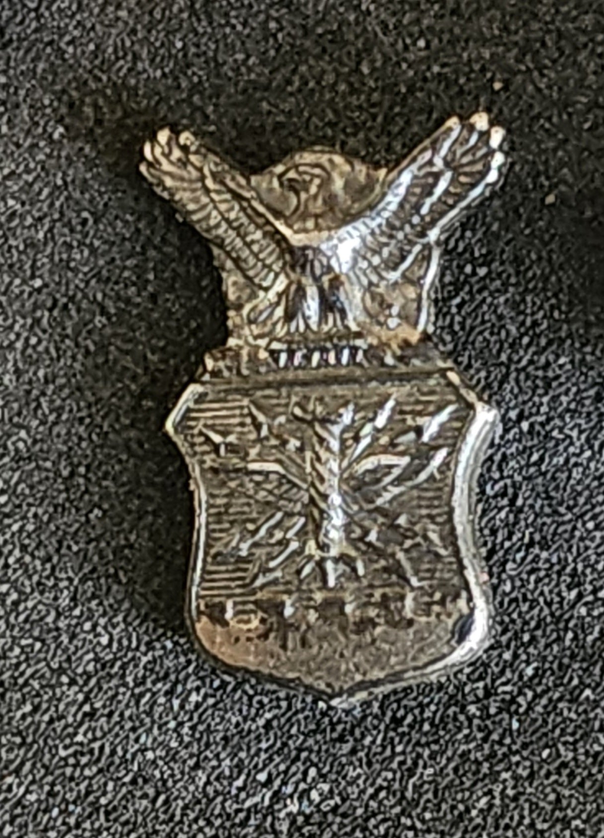 Vintage Military Pin, button lot of (5) Sterling .925