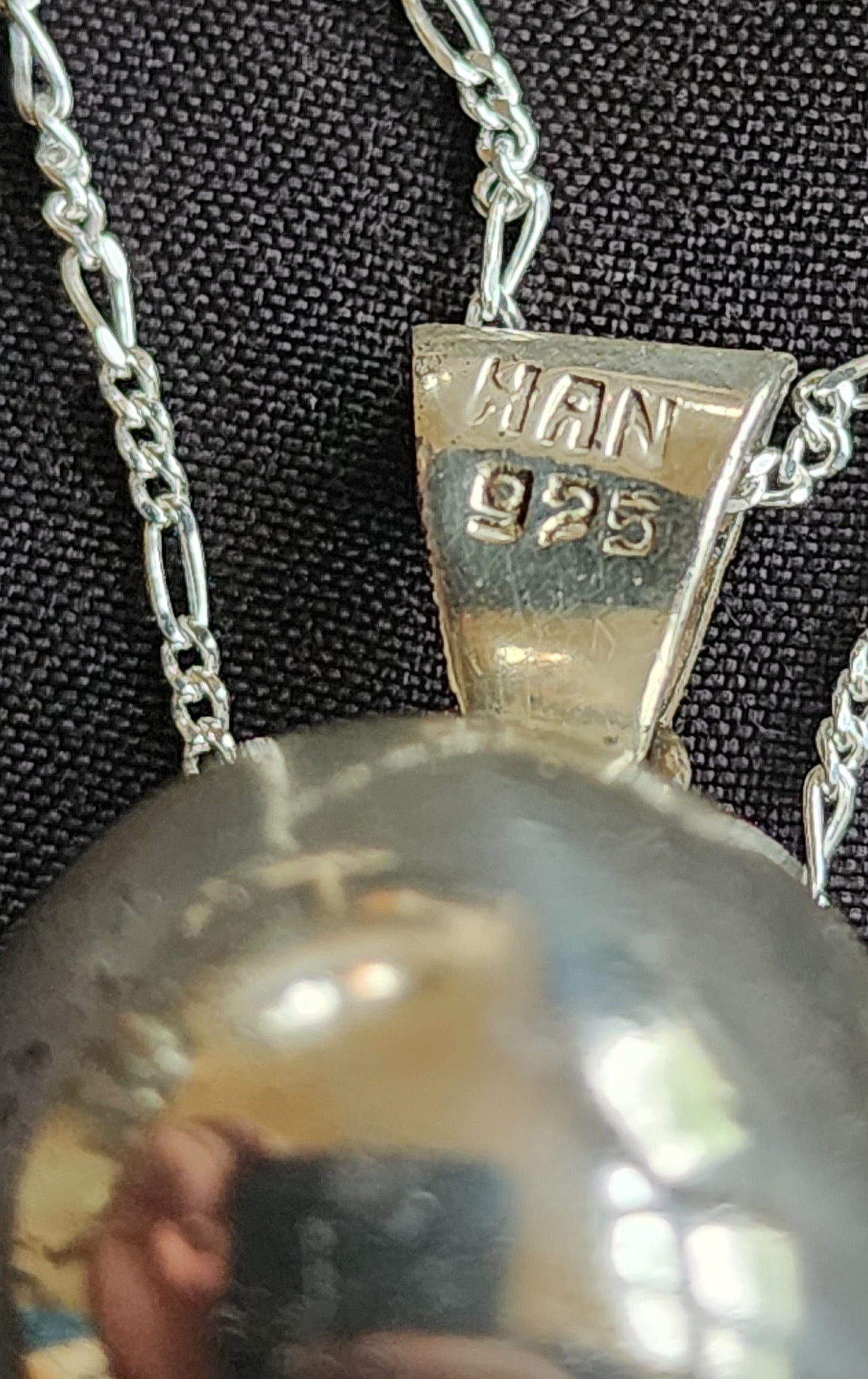 Vintage Helen Andrews HAN 925 Sterling Silver Sun Harmony Ball Chime Necklace