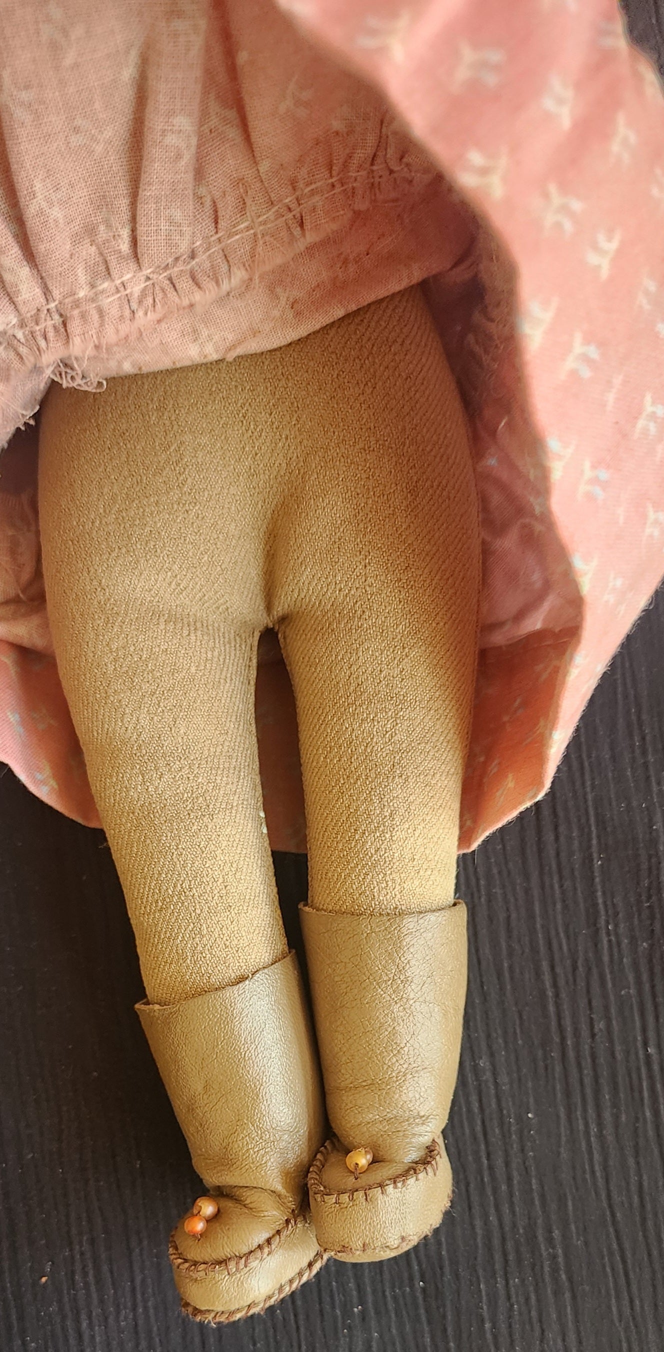 Vintage Alaska Native Mother and Child in Kuspuk Doll
