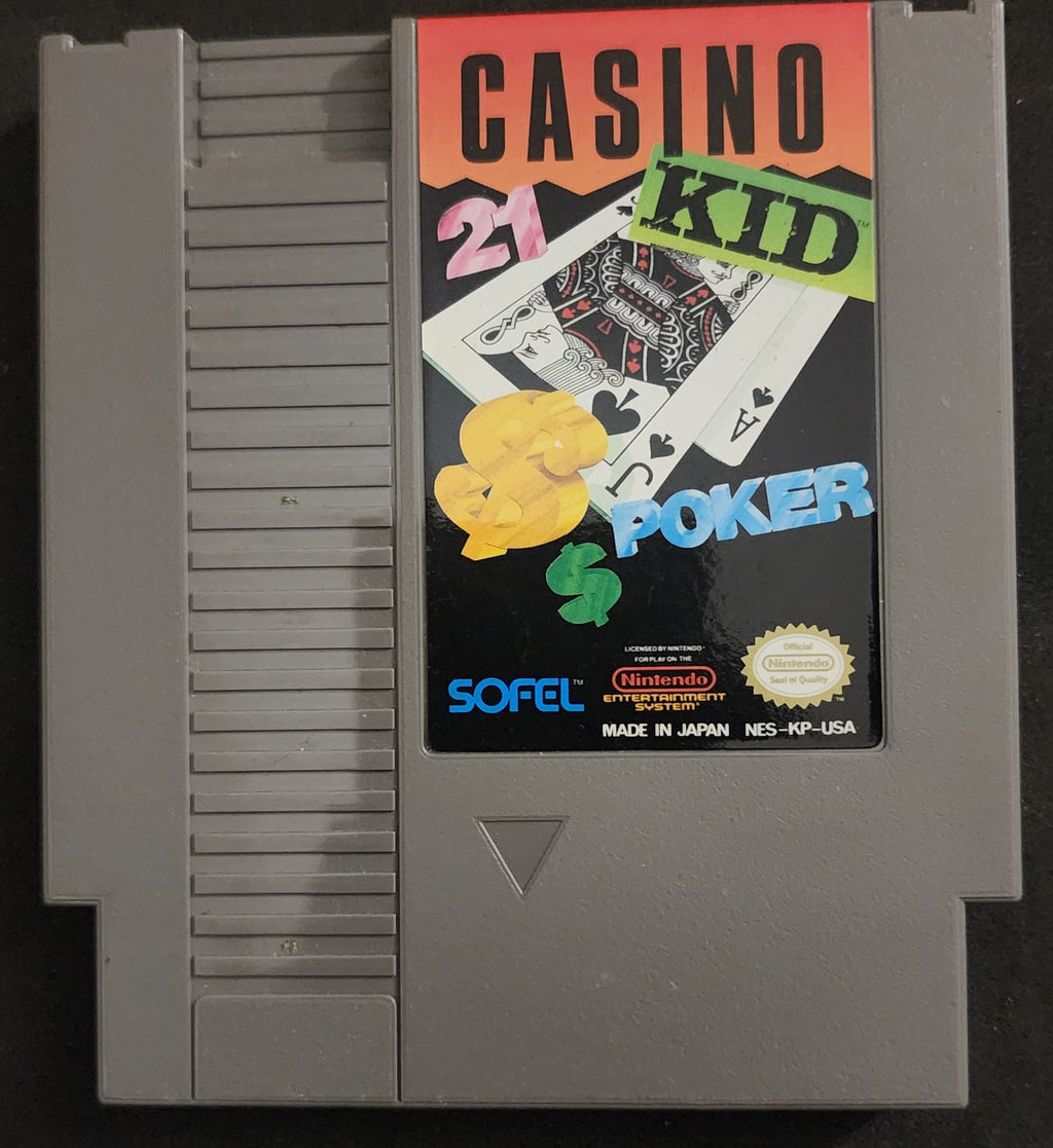 Nintendo NES Casino Kid Cartridge Only with Dust Cover (1989)