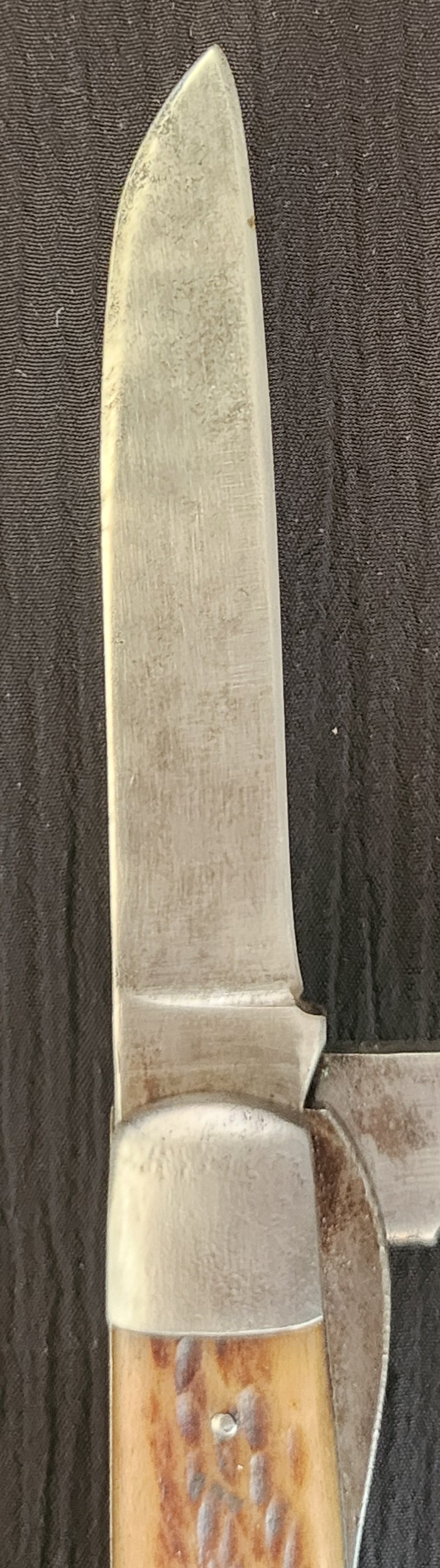Vintage WWII Era Camillus TL-29 Electricians pocket knife bone handles