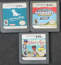 Lot of (3) Nintendo DS Games - Paws & Claws, Nintendogs, Daring Game of Girls