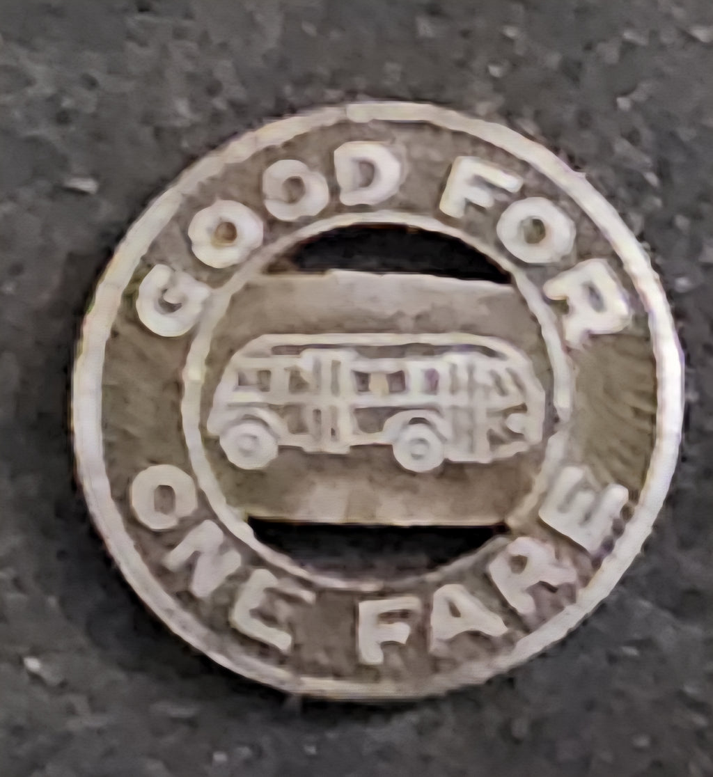 Lot of (7) Vintage Transit Tokens from Various Locations (Seattle, Bremerton, Springfield, etc.)