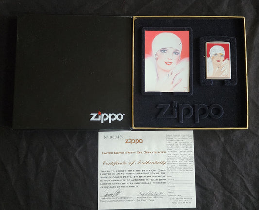 VINTAGE ZIPPO 1997 THE PETTY GIRL RED PINUP LIGHTER SEALED IN BOX