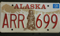 Vintage 1976 Alaska Bicentennial License Plate – Iconic Standing Kodiak Bear Graphic –