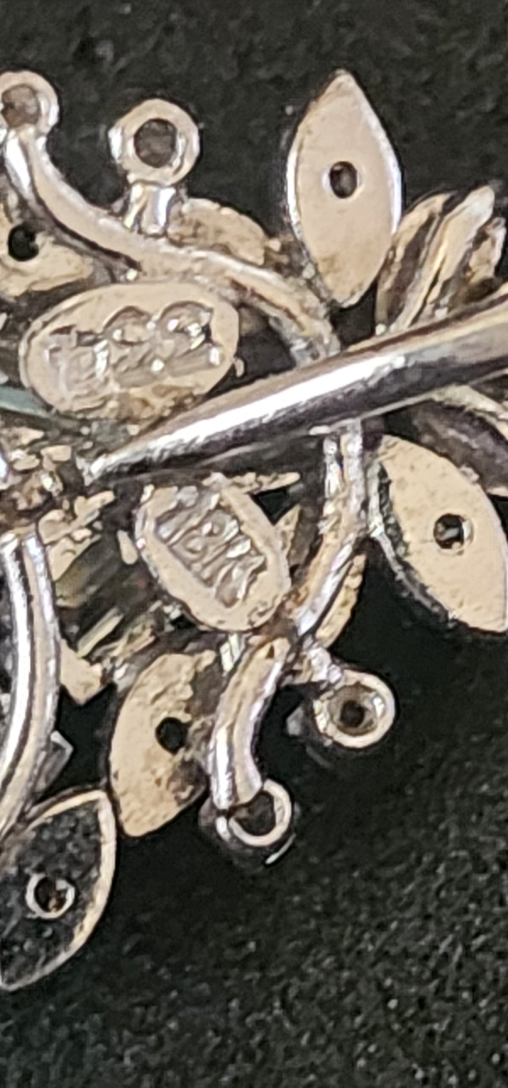 Vintage 18K White Gold 3.34 Carat Total Weight Diamond Pendant – Statement Floral Burst Design