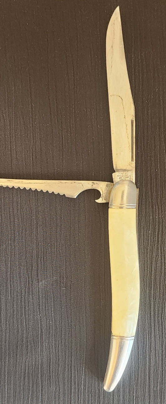 Vintage HAMMER BRAND USA "Sportsmaster" 2 Blade Fishing Folding Pocket Knife.