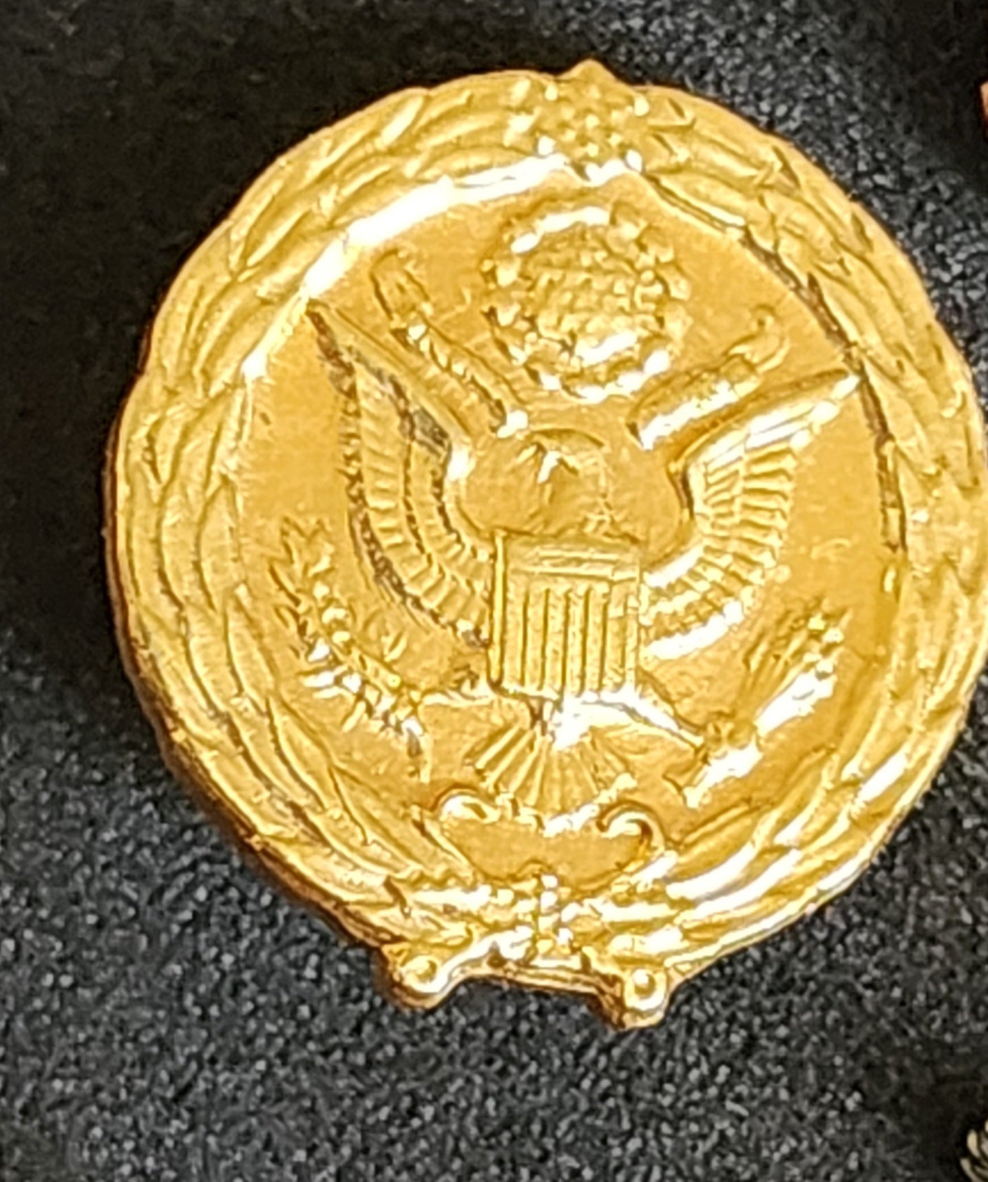 Vintage Military Pin, button lot of (5) Sterling .925