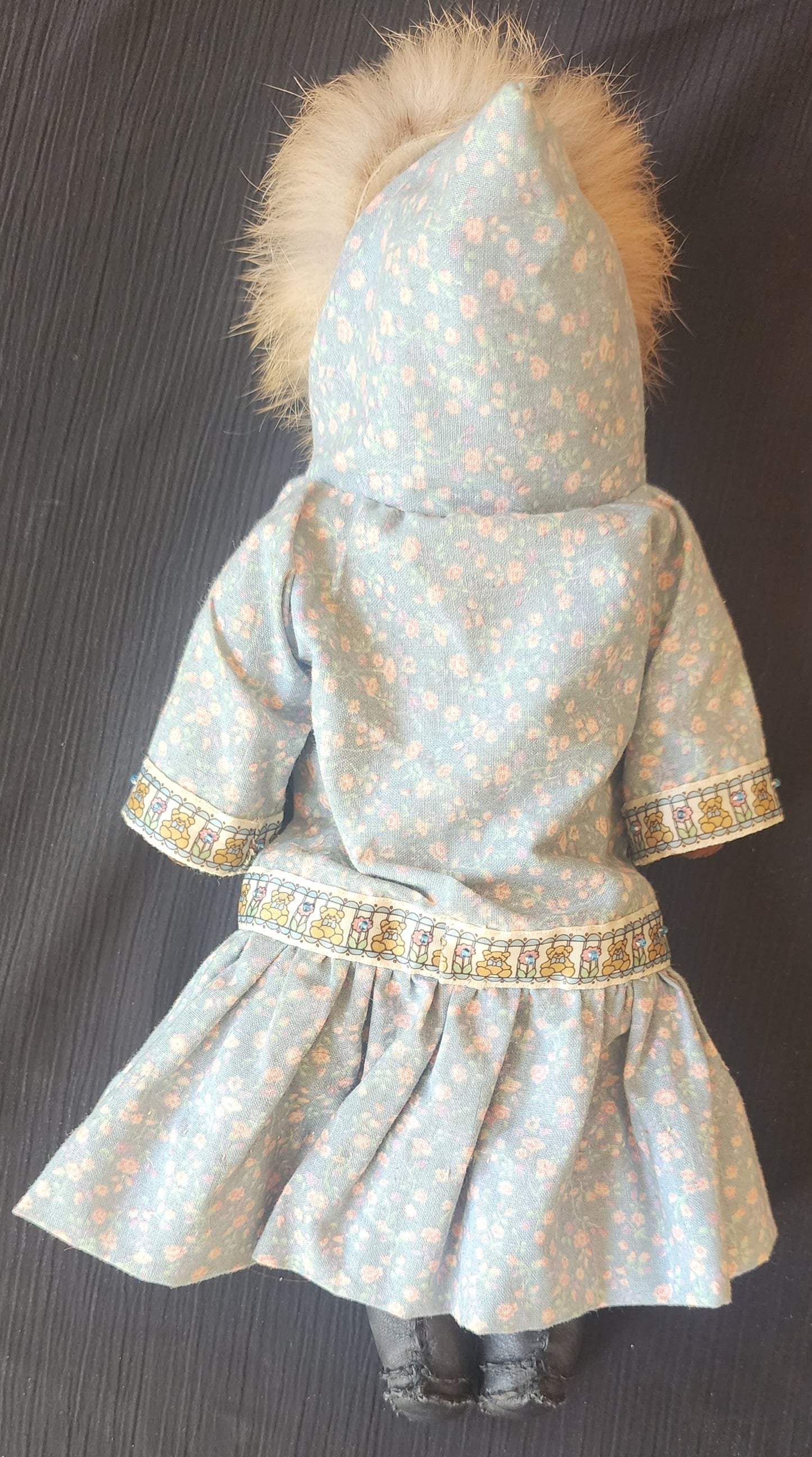 Vintage Alaska Native Mother and Child in Kuspuk Doll
