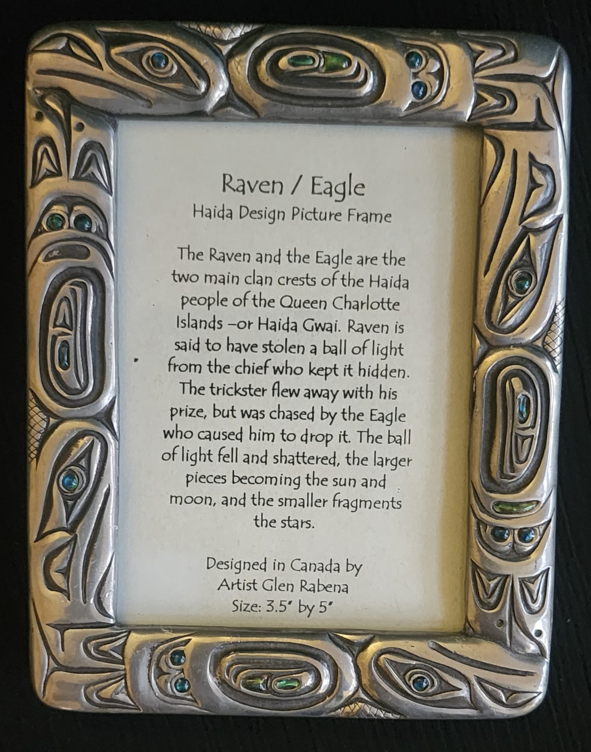Glen Rabena Haida Raven / Eagle Picture Frame