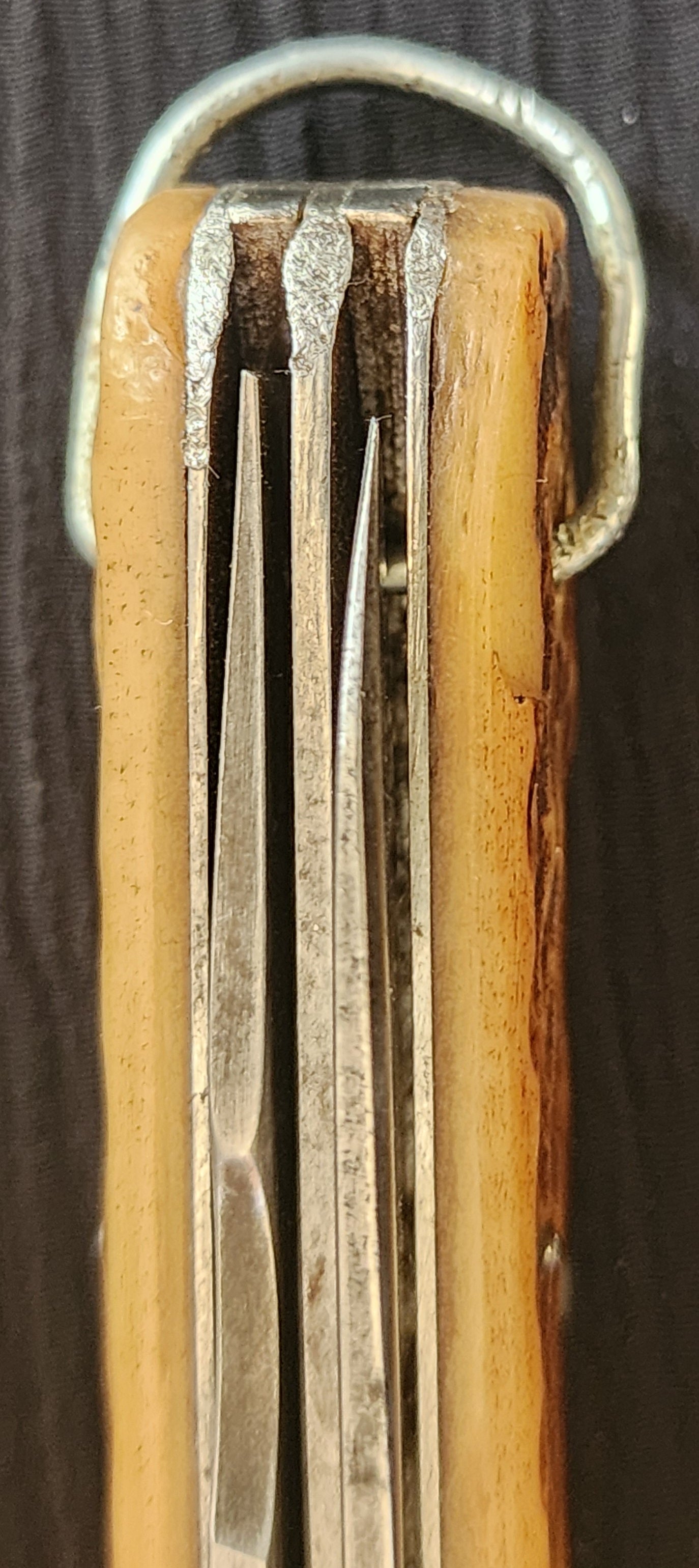 Vintage WWII Era Camillus TL-29 Electricians pocket knife bone handles