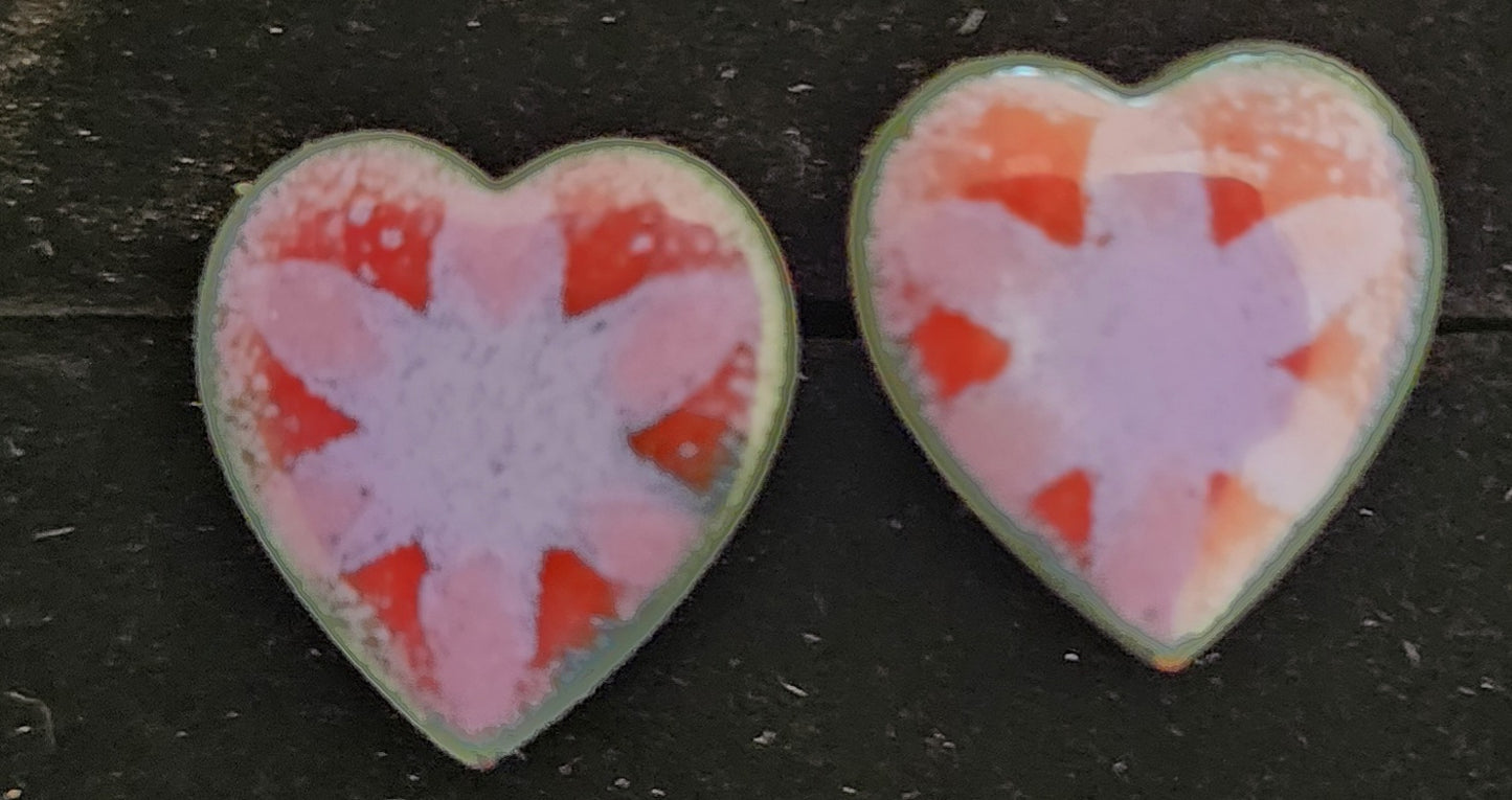 Vintage Lot Of (3) set Enamel Screwback Earrings
