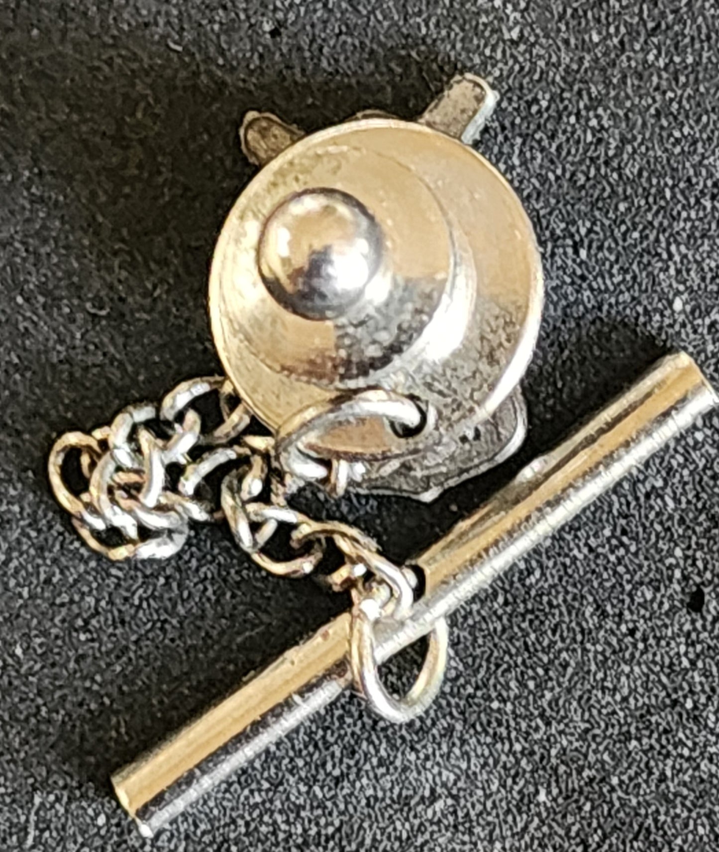 Vintage Military Pin, button lot of (5) Sterling .925