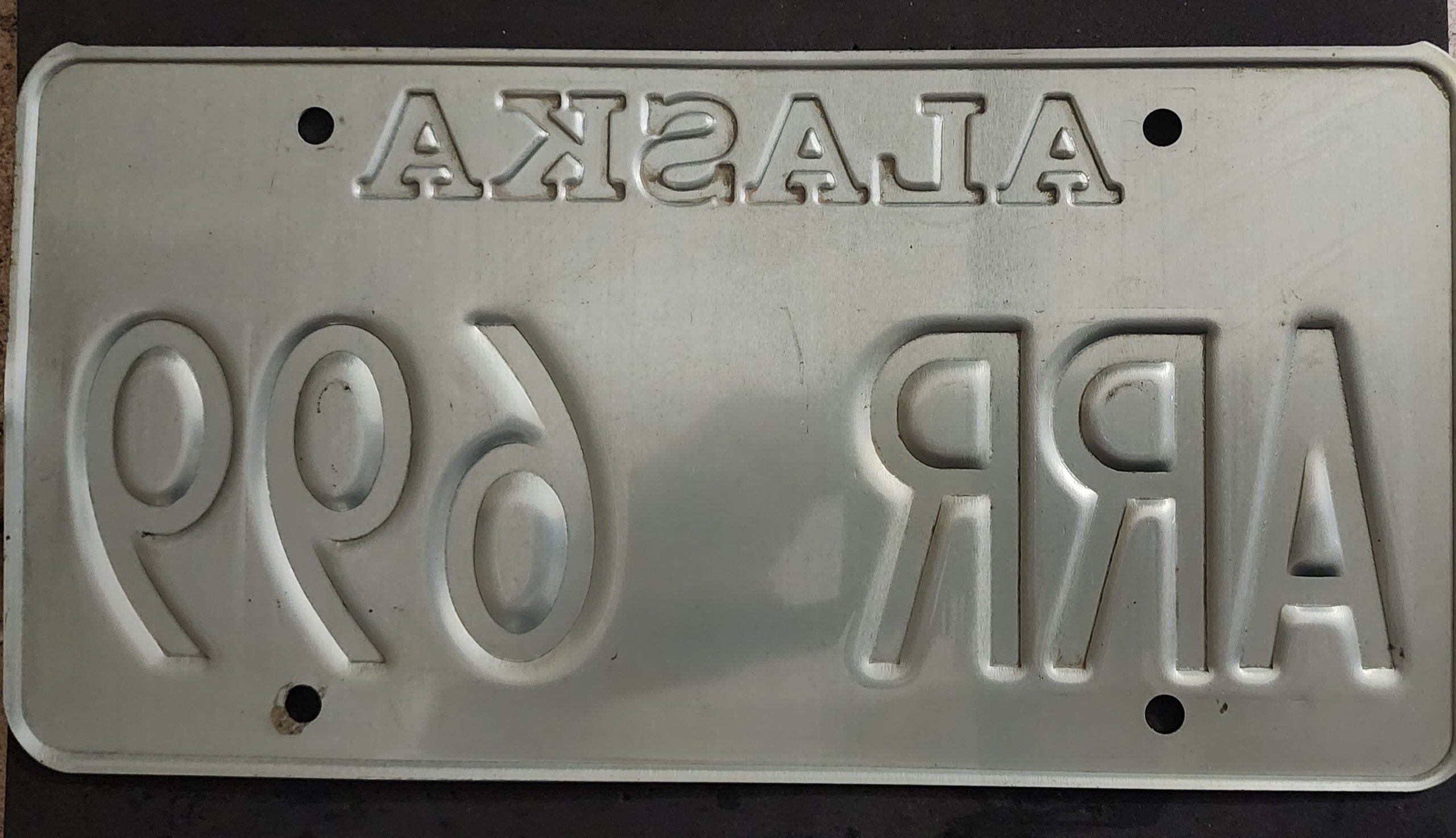 Vintage 1976 Alaska Bicentennial License Plate – Iconic Standing Kodiak Bear Graphic –