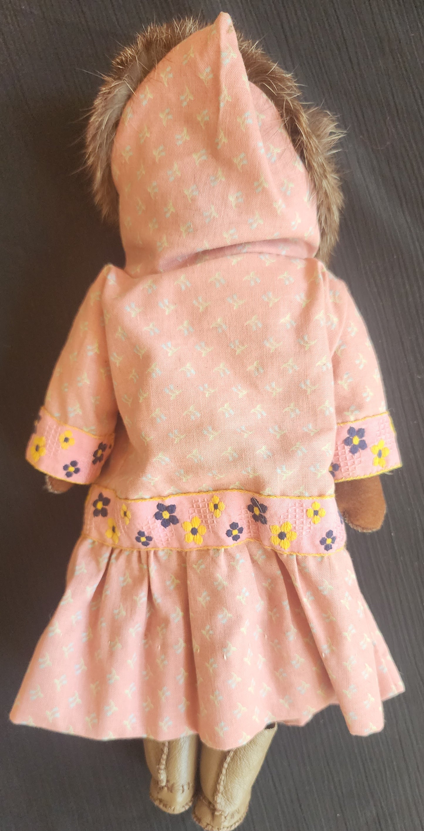 Vintage Alaska Native Mother and Child in Kuspuk Doll