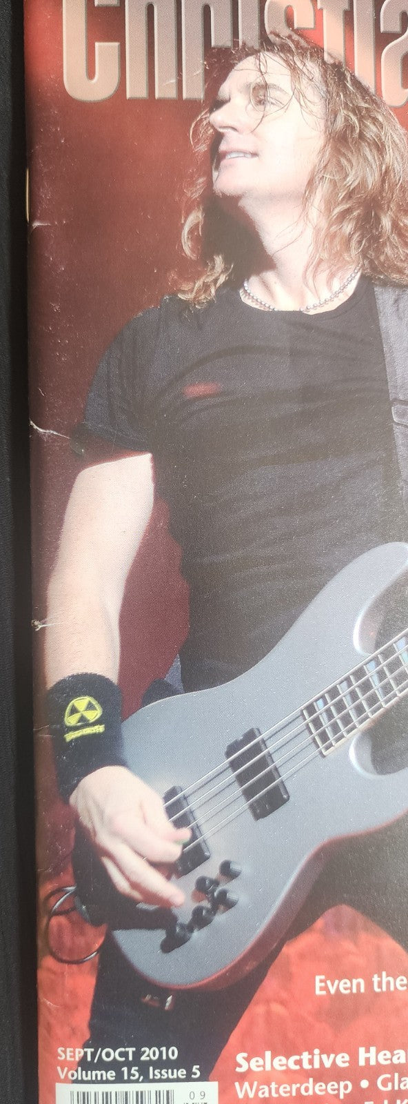 DAVID ELLEFSON Hand Signed Autograph Christian Music Magazine Megadeth