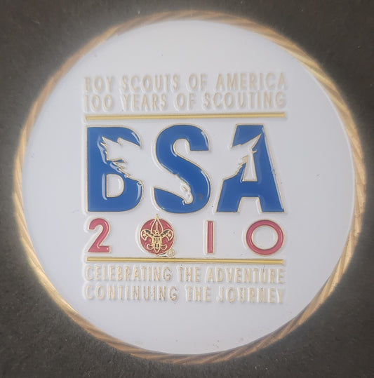 Boy Scout Of America 2010 100 Yr Of Scouting  When Tradition Meets Tomorrow Coin
