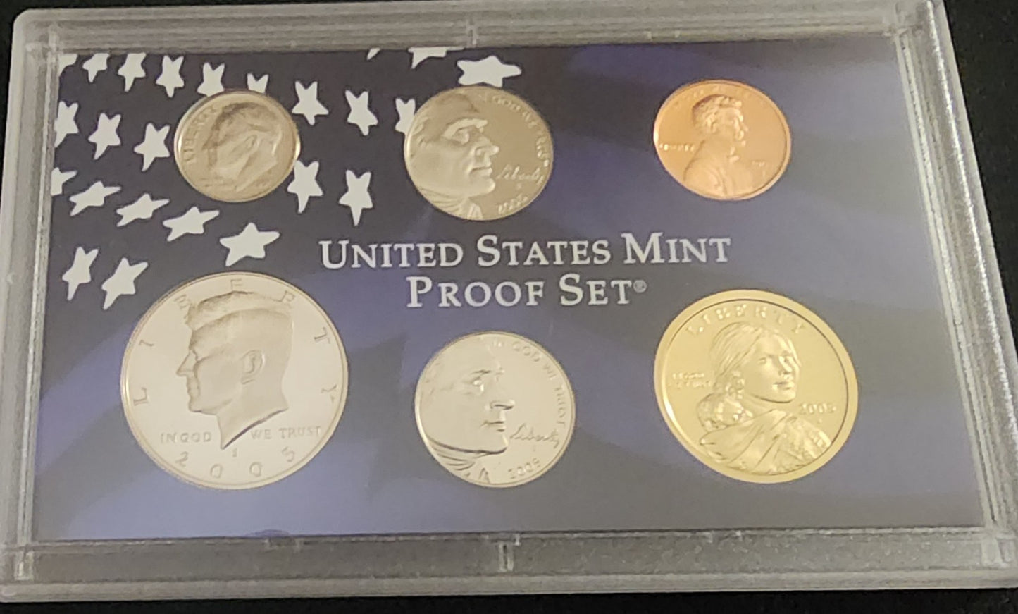 Pair of 2001 & 2005 U.S. Proof Sets in OGP -- 21 TOTAL PERFECT PROOF COINS!
