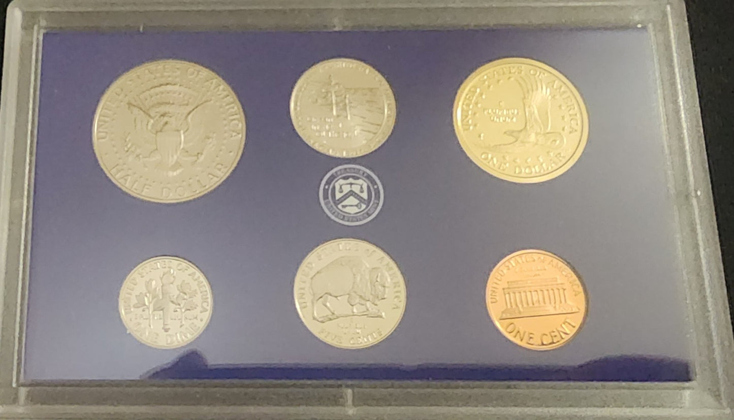 Pair of 2001 & 2005 U.S. Proof Sets in OGP -- 21 TOTAL PERFECT PROOF COINS!