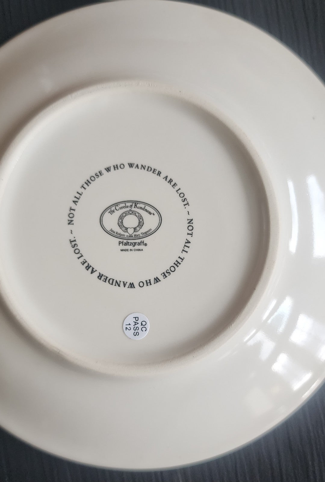Pfaltzgraff The Circle of Kindness Topsy Turvy 6 1/4" Ceramic Plates - Set of 4