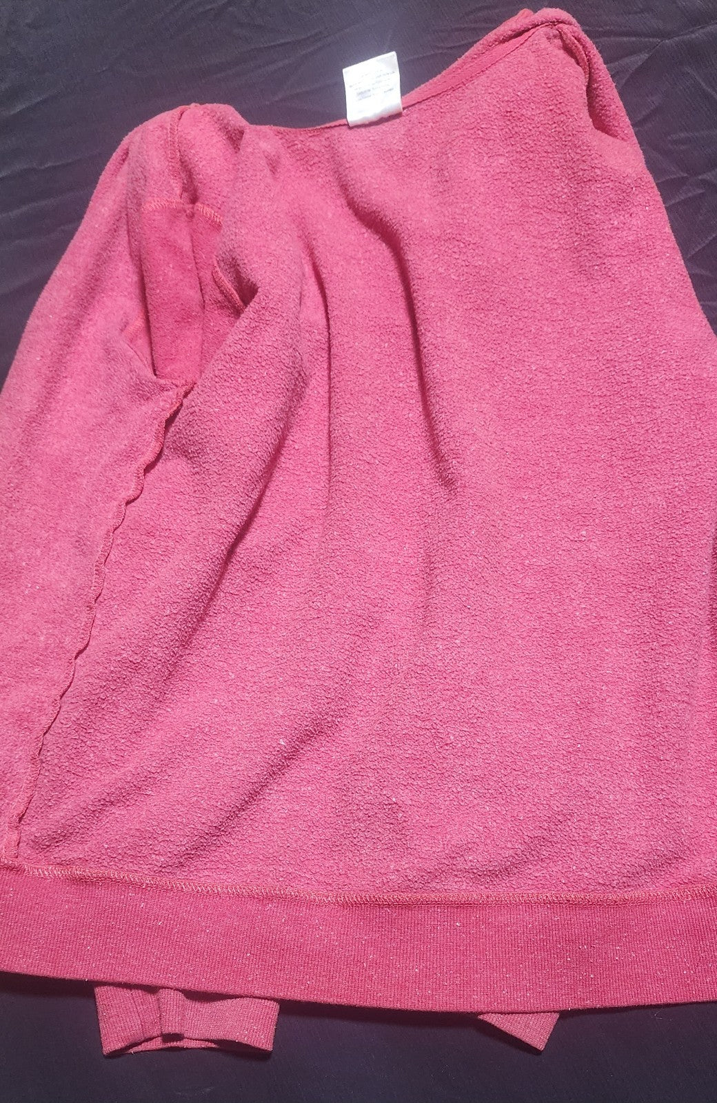 Vintage Enjoy Coca Cola Red Hoodie Zip Pocket Long Sleeve Large M (38-40)