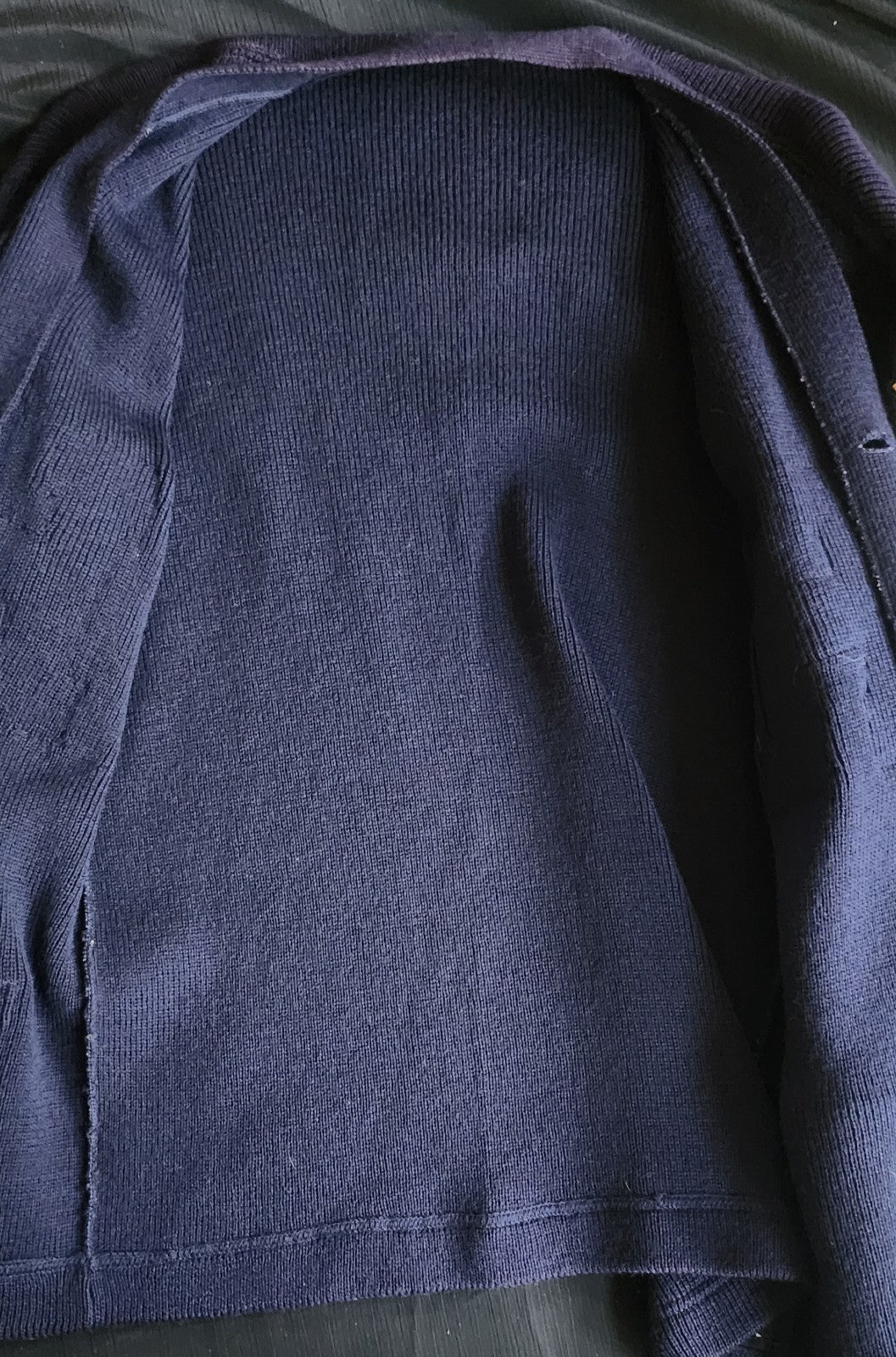 1950s Letterman Vintage Unisex Blue Cardigan Boyfriend Button Sweater