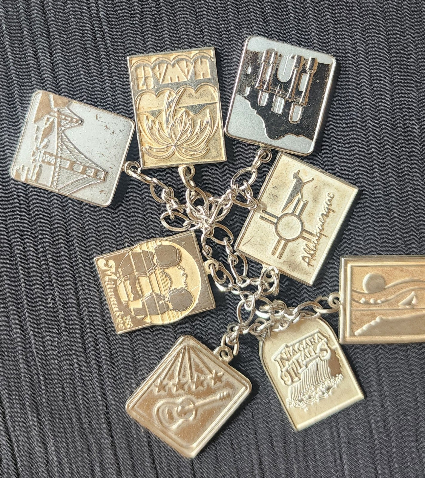 Vintage Lot of (21) BPW Business Professional women Pins + Charm bracelet