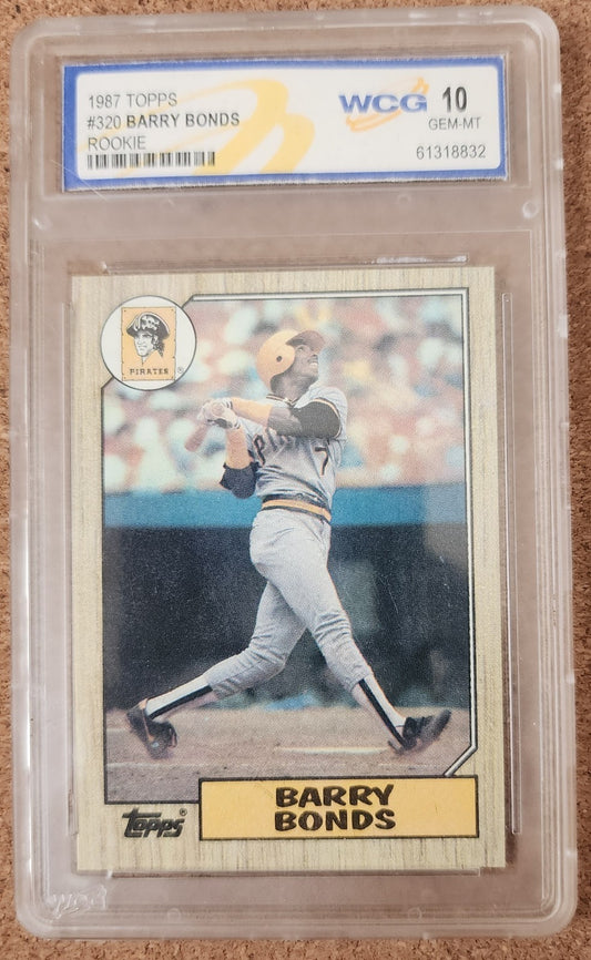 1987 Topps Barry  Bonds MULTIPLE ERROR Rookie Card #320 WCG 10 GEM-MINT!