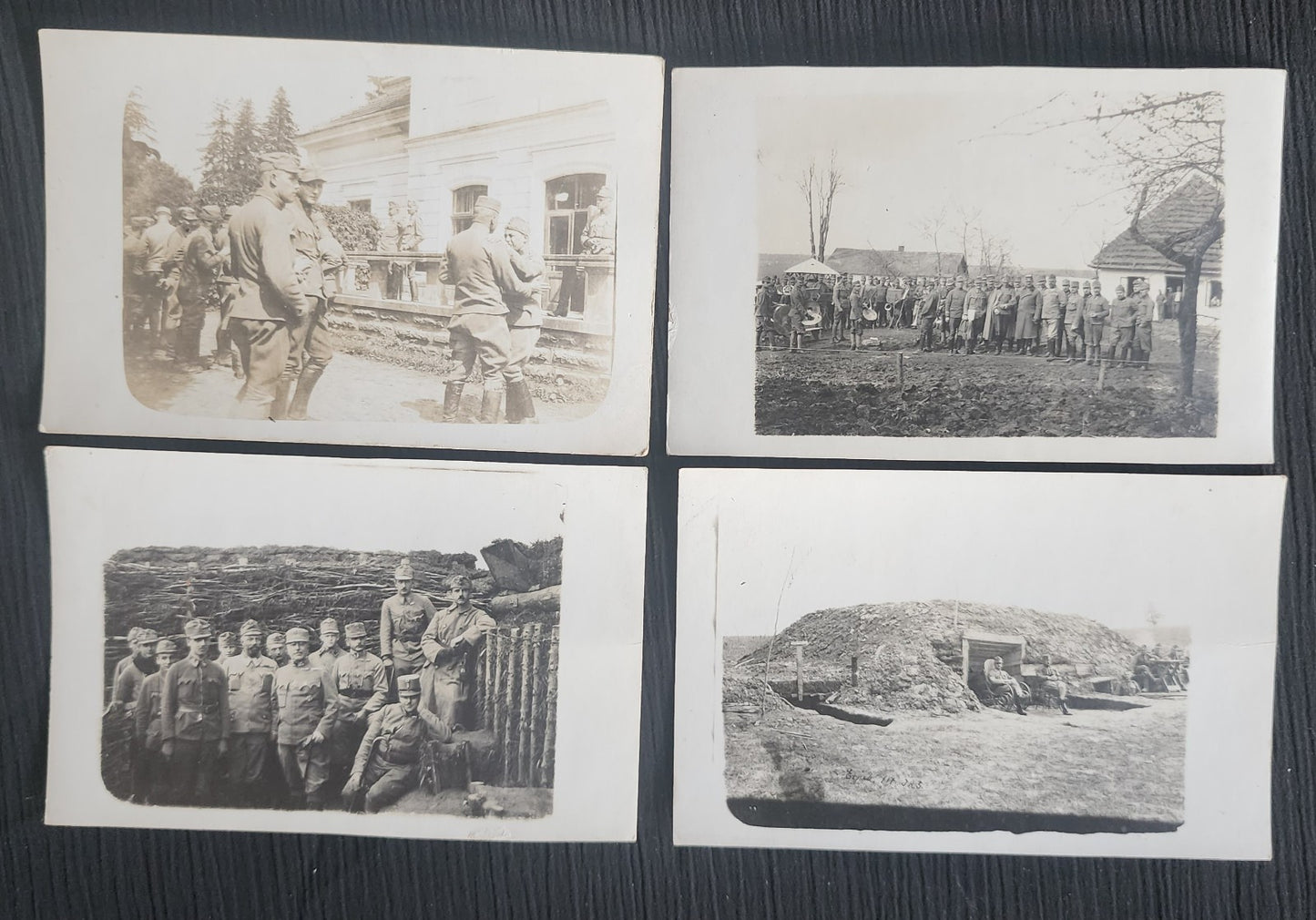 Lot of 14 WW1 Austrian-Hungarian k.u.k. Mostly RPPC Real Photo Postcards USED