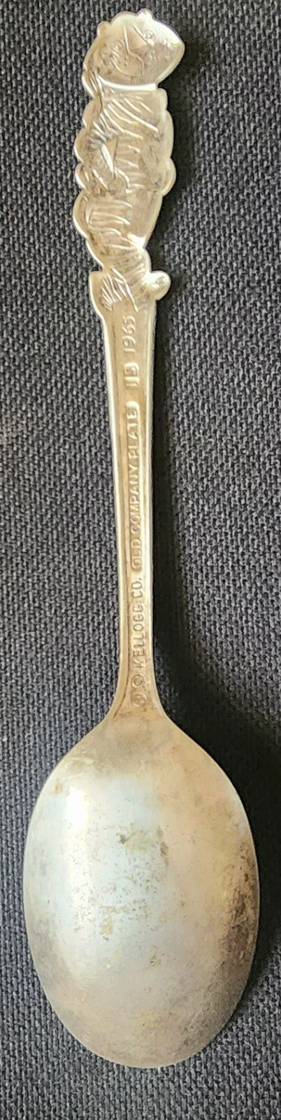 Vintage Kellogg's 1965 Tony The Tiger Silverplate Spoon Old Company Plate IS
